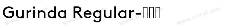 Gurinda Regular字体转换